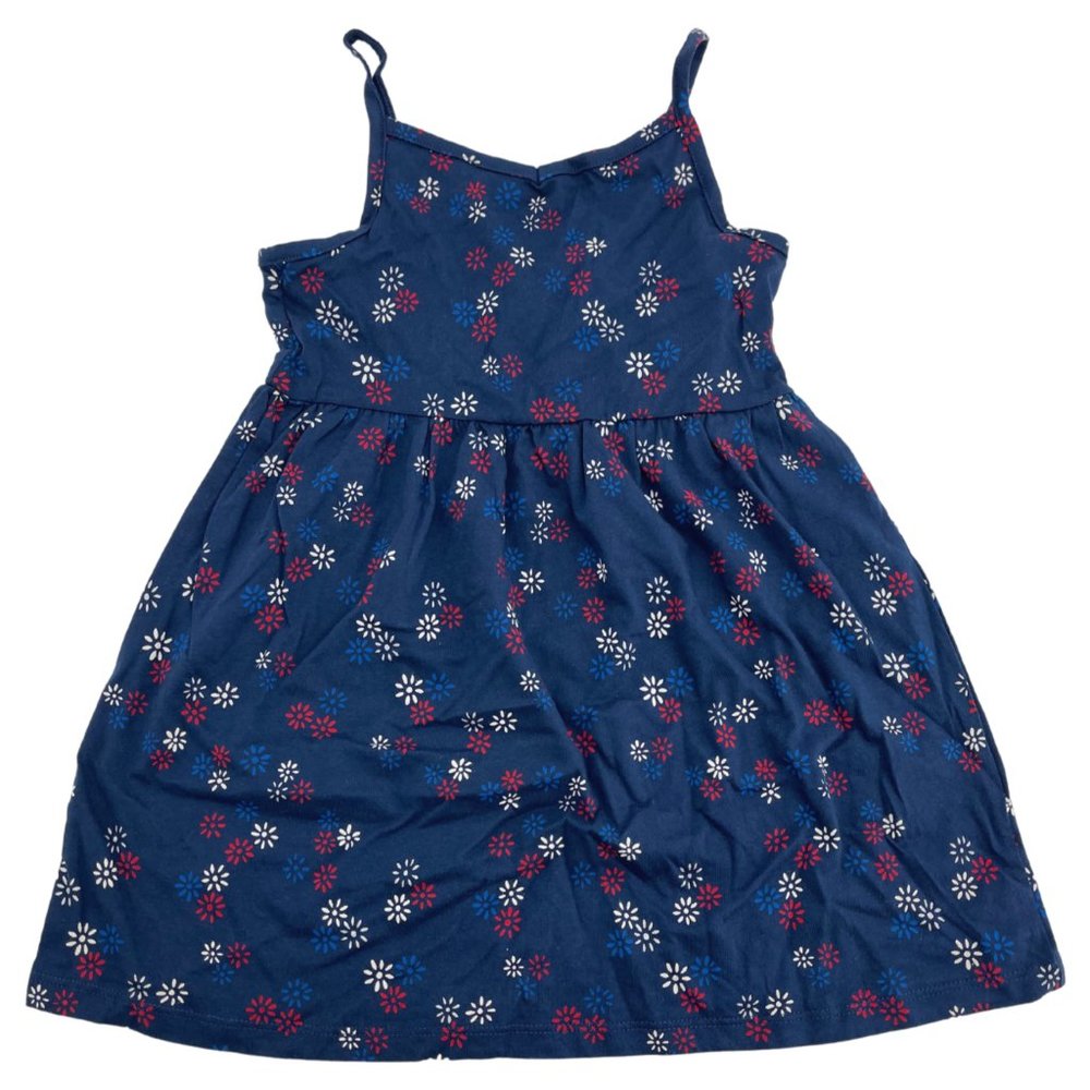 Toughskins Girl's Floral Dress | Blue | Size Medium